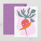 Postale Carte Radish et Carrot (Devant / Derrière)