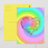 Postale Carte Rainbow Valentine (Devant / Derrière)