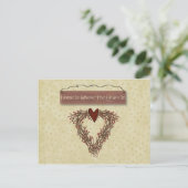 Postale Carte Recette Accueil (Debout devant)