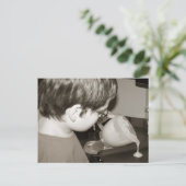 Postale Carte Recette avec photo (Debout devant)