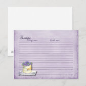 Postale carte recette bleuet (Devant / Derrière)