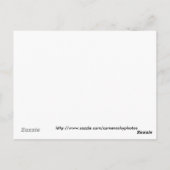 Postale carte recette bleuet (Dos)