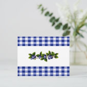Postale Carte Recette Blueberries (Debout devant)