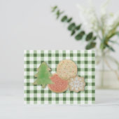 Postale Carte Recette Cookies Vacances (Debout devant)
