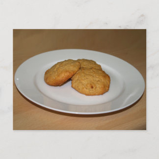 Postale Carte Recette de biscuits à base de beurre d'arach