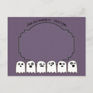 Postale carte recette fantôme
