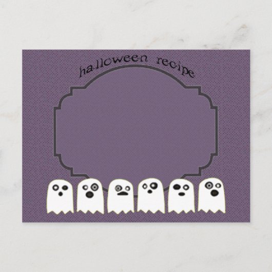 Postale carte recette fantôme (Devant)