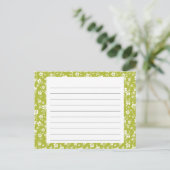 Postale Carte Recette Flore Vert (Debout devant)