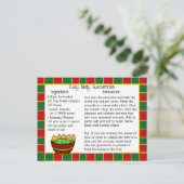 Postale Carte Recette Guacamole (Debout devant)