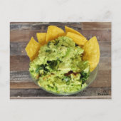 Postale Carte Recette Guacamole (Dos)