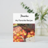 Postale Carte Recette - Pêche (Debout devant)