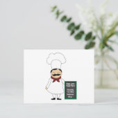 Postale Carte Recette Pizza #5 (Debout devant)