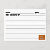 Postale Carte Recette Possum Creamed (Dos)