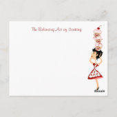 Postale Carte Recette Rétro (Dos)