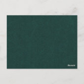 Postale Carte Recette Retro Chalkboard Vert Outils de cuis (Dos)