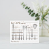 Postale Carte Recette Rétro triée (Debout devant)