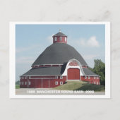 Postale Carte Red ROUND BARN (Devant)