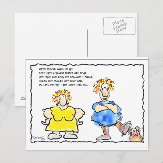 Postale Carte réfléchie (Devant / Derrière)