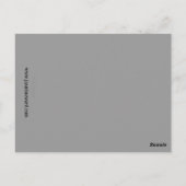 Postale Carte Réfrigérateur Contacts d'urgence (Dos)