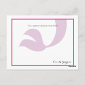Postale Carte Remerciements Baby shower Mermaid (Dos)