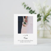 Postale Carte remerciements mariage (Debout devant)