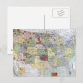 POSTALE CARTE : RÉSERVES, 1892 (Devant / Derrière)