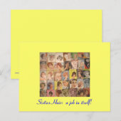 Postale Carte Retro 60s (Devant / Derrière)