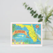 Postale Carte rétro de Floride  (Debout devant)