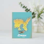 Postale Carte rétro de Lemnos Grèce (Debout devant)