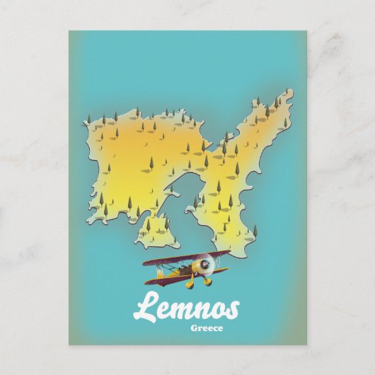 Postale Carte rétro de Lemnos Grèce (Devant)
