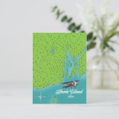 Postale Carte Rhode Island USA (Debout devant)