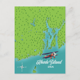 Postale Carte Rhode Island USA