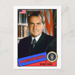 Postale Carte Richard Nixon de baseball