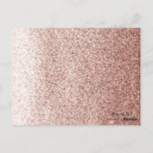 Postale Carte rose d'allocation des places de Tableau de (Dos)