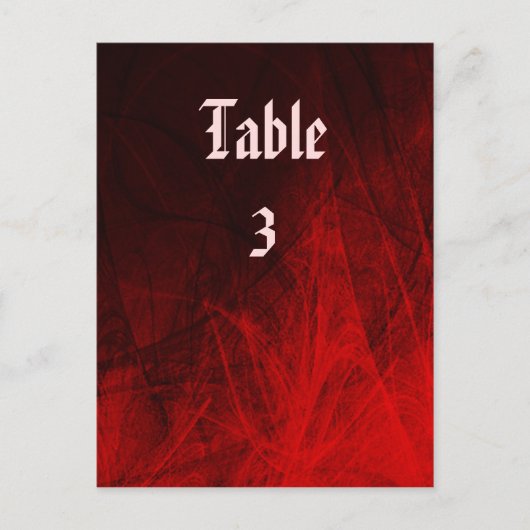 Postale Carte Rose gothique (Devant)