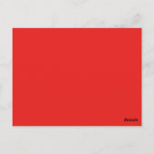 Postale Carte rouge et message d'amour pour petit ami/mari (Dos)