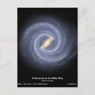Postale Carte routière à notre Galaxie dans la Voie Lactée
