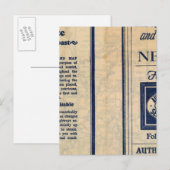 Postale Carte routière du Nebraska (Devant / Derrière)