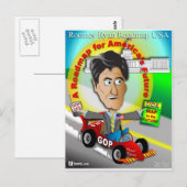 Postale Carte routière Romney Ryan (Devant / Derrière)