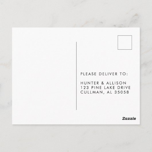 Postale Carte RSVP (Dos)