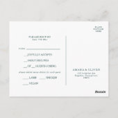 Postale Carte RSVP Abstraite colorée (Dos)