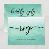 Postale Carte RSVP Ombre. (Devant / Derrière)