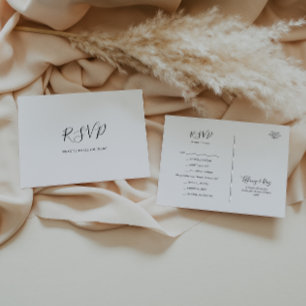 Postale Carte RSVP simple et élégante