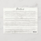 Postale Carte Rustique rose & violet Aquarelle Florale Rec (Dos)