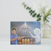 Postale Carte Saint-Carlo Acutis (Debout devant)