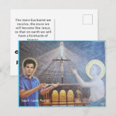 Postale Carte Saint-Carlo Acutis (Devant / Derrière)