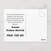 Postale Carte Saint-Carlo Acutis (Dos)