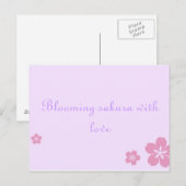 Postale Carte Sakura (Devant / Derrière)