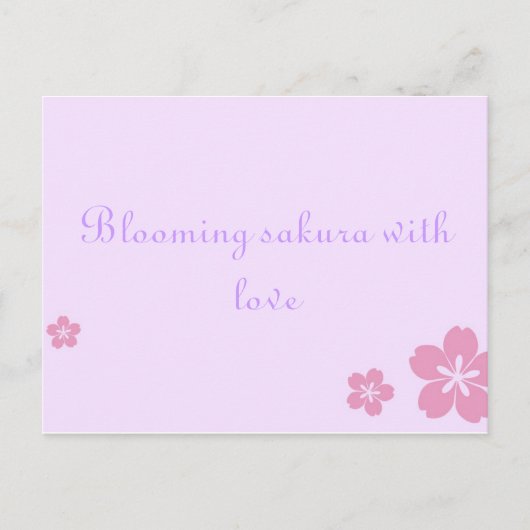 Postale Carte Sakura (Devant)