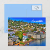 Postale Carte Sausalito (Devant / Derrière)
